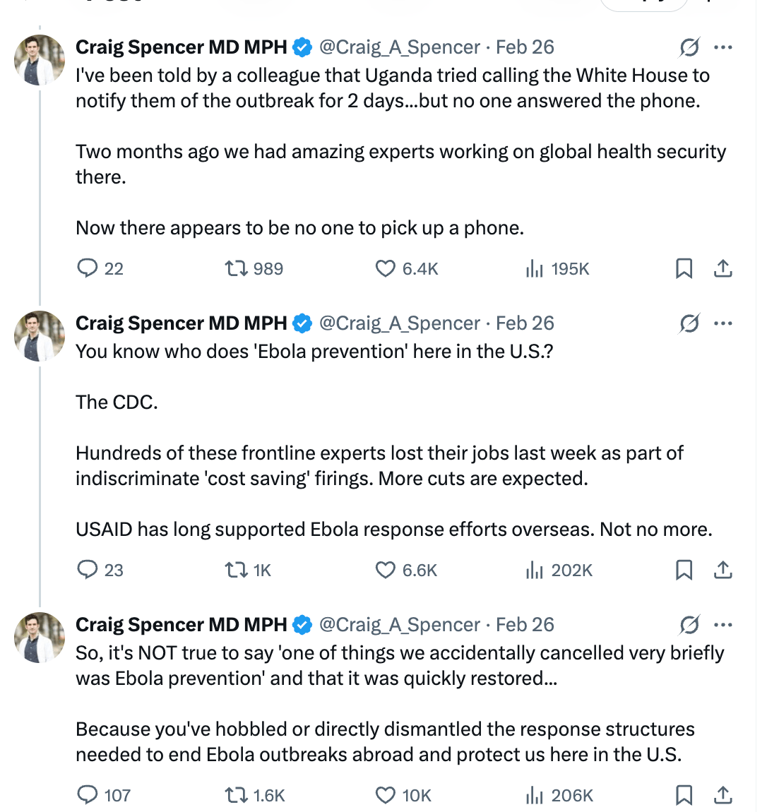 Dr. Craig Spencer X post